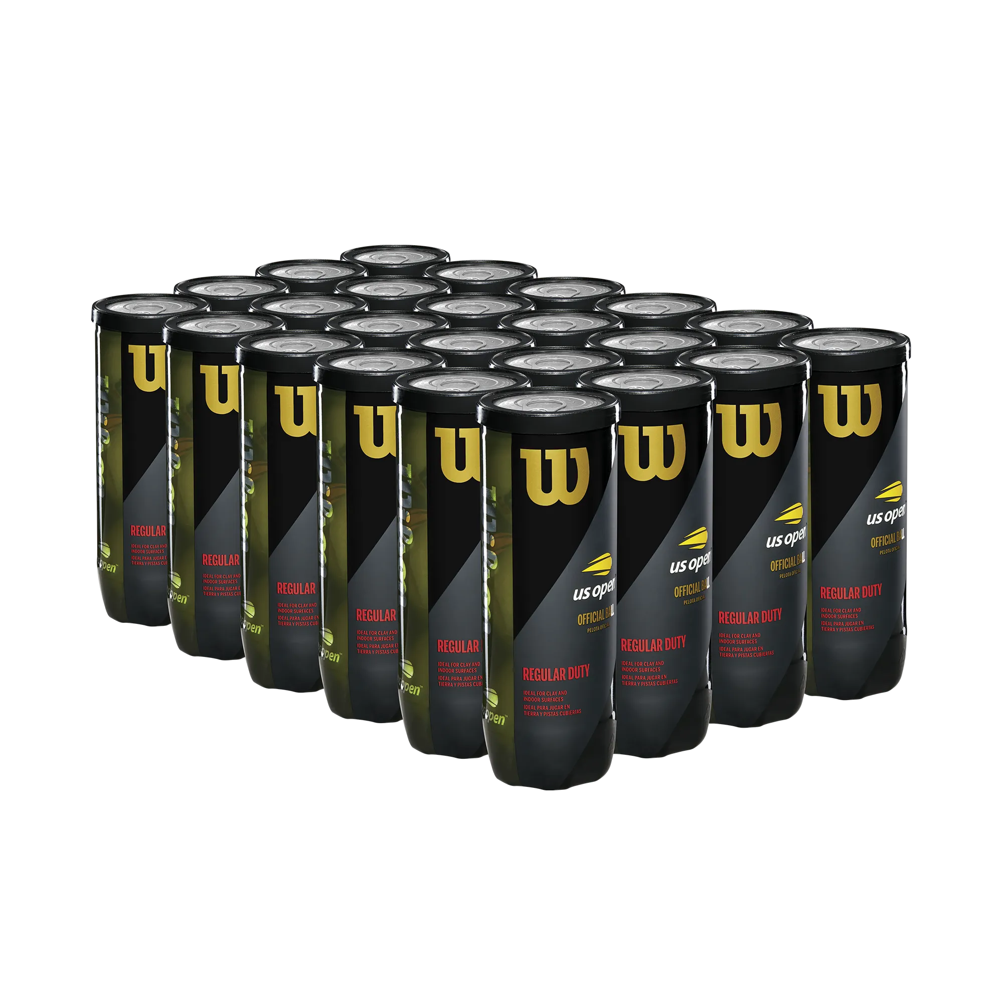 Wilson Us Open Regular Duty Case | 24 cans | 72 balls