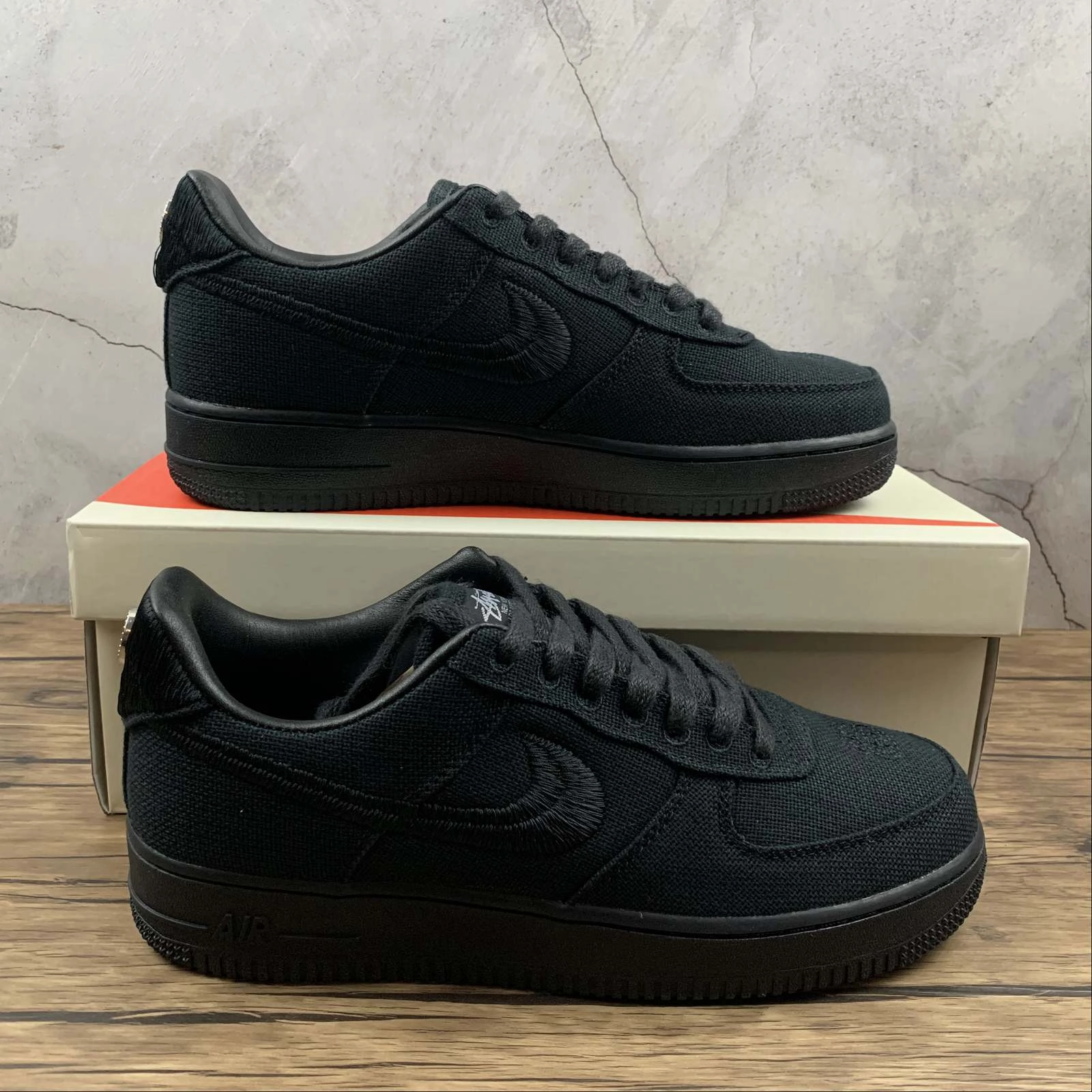 Air Force 1 Low Stussy Triple Black CZ9084-001 Style Neutral
