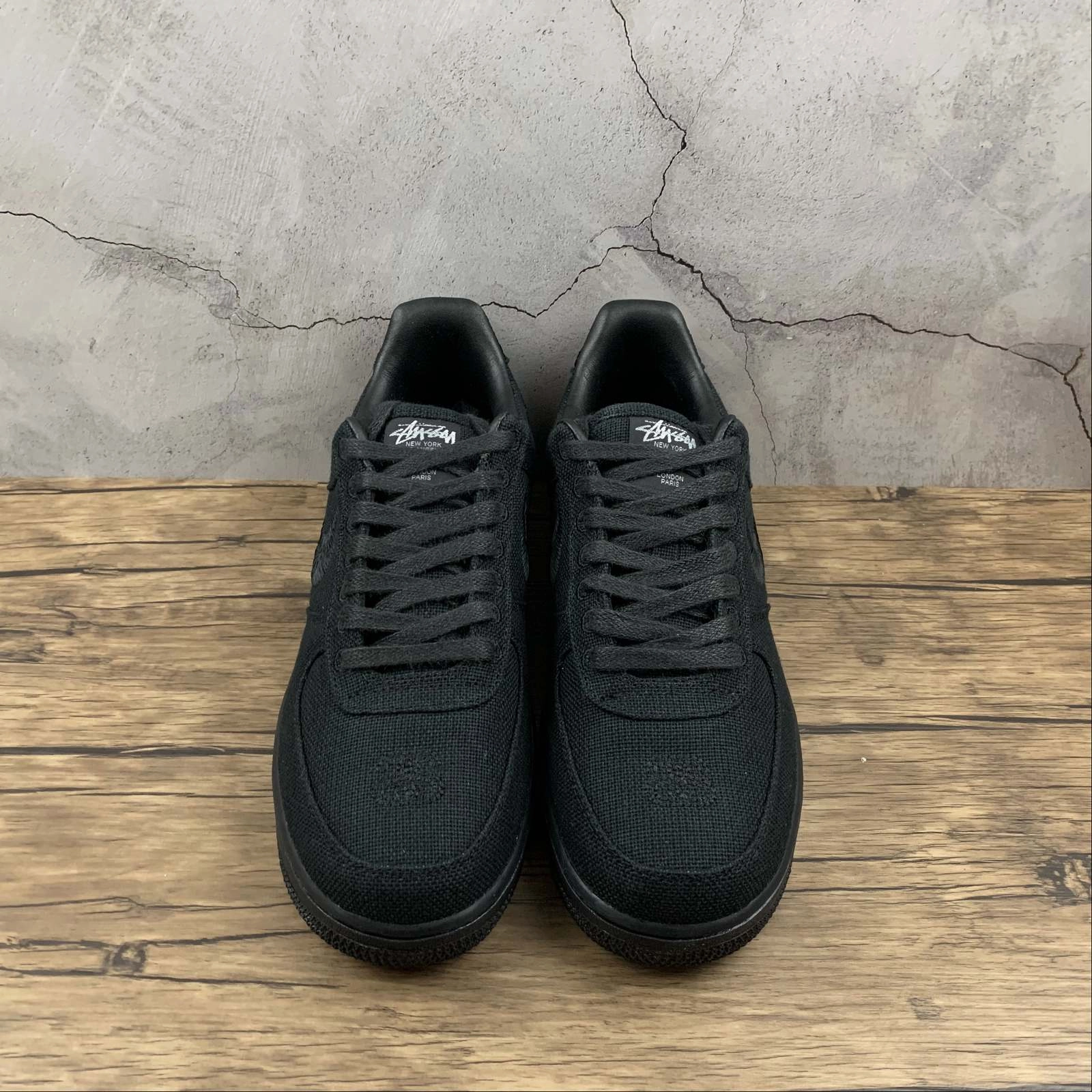 Air Force 1 Low Stussy Triple Black CZ9084-001 Commuter Life