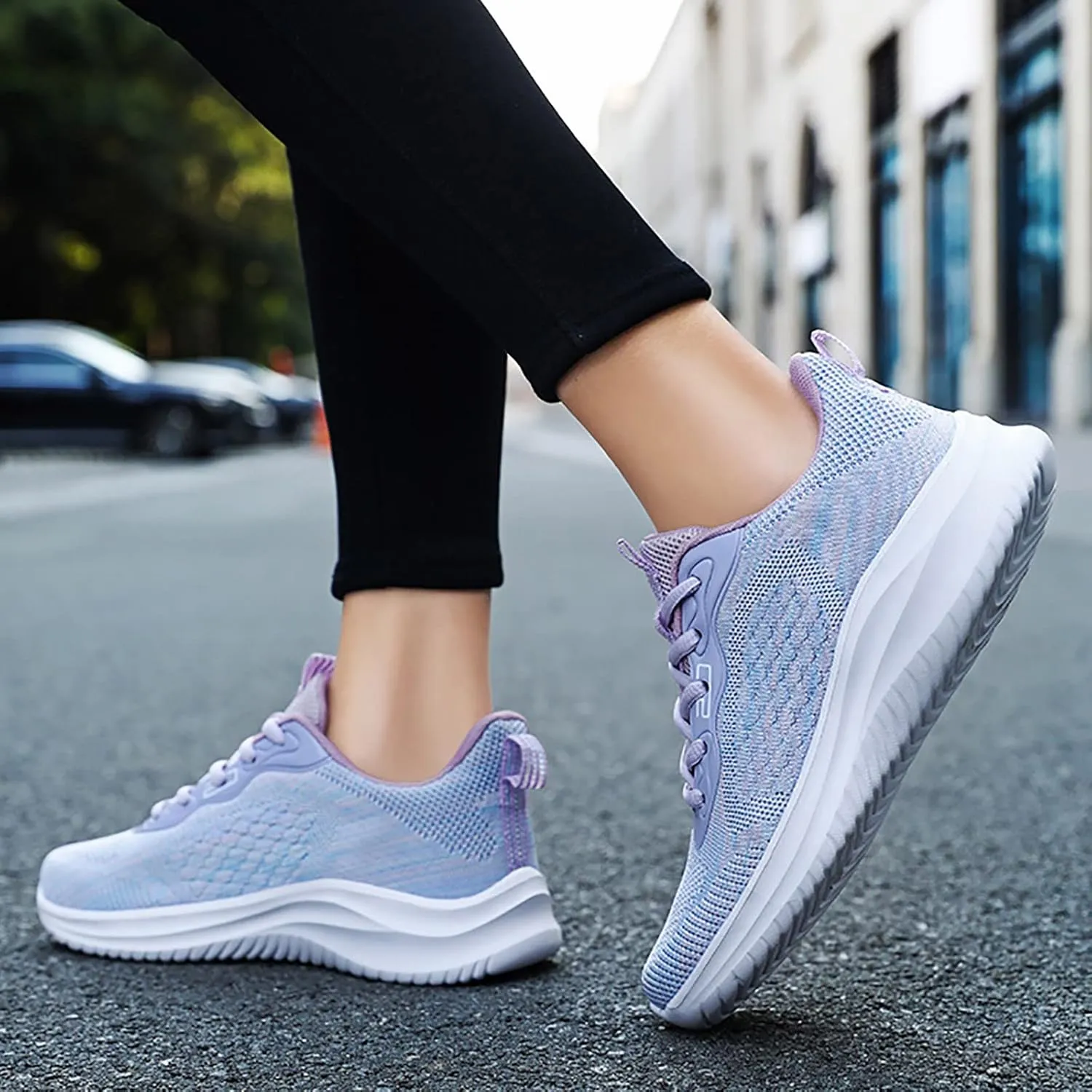 Women Running Shoes Womens Walking Shoes Breathable Lightweight Tennis Shoes Casual Non Slip Workout Sneakers