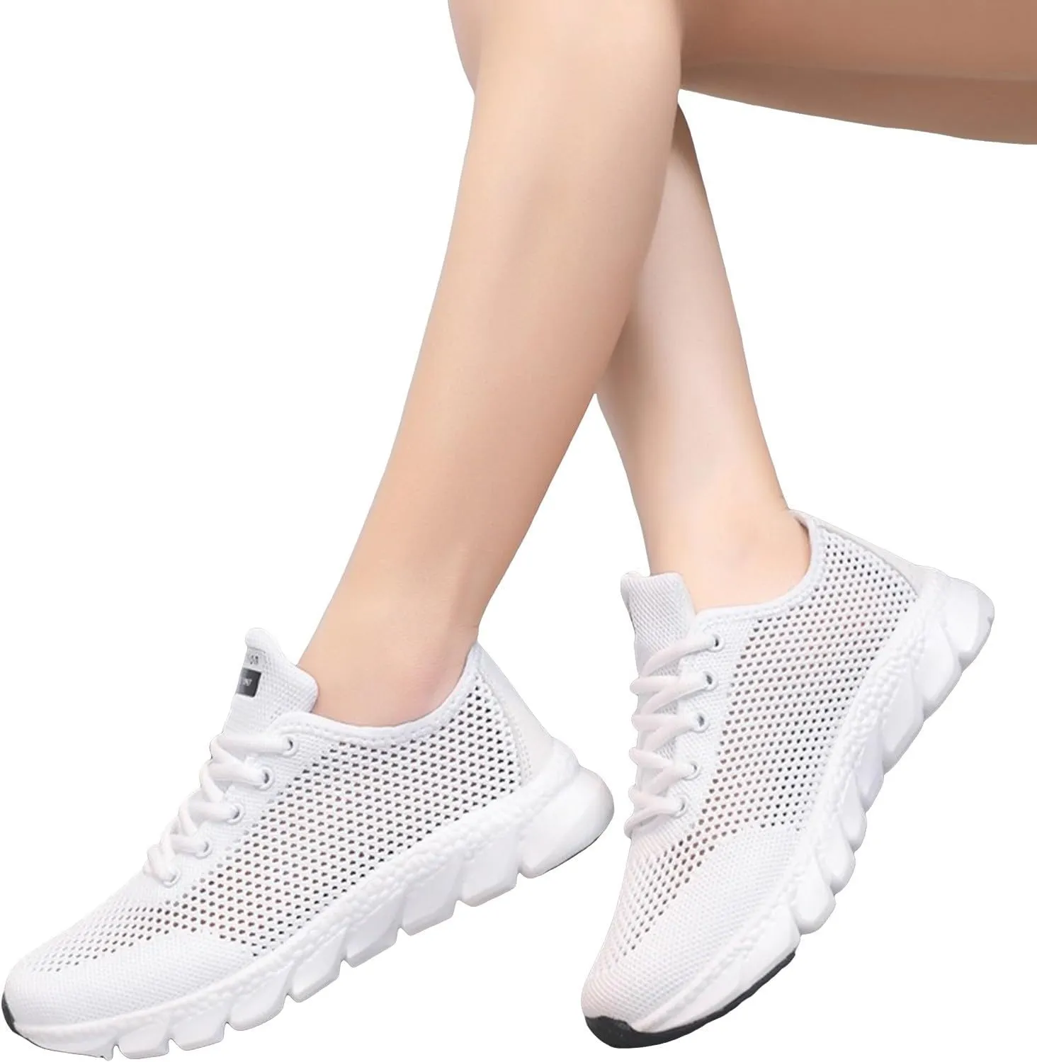 Women Tennis Running Shoes Comfy Non Slip Sports Walking Shoes Lightweight Casual Breathable Sneakers
