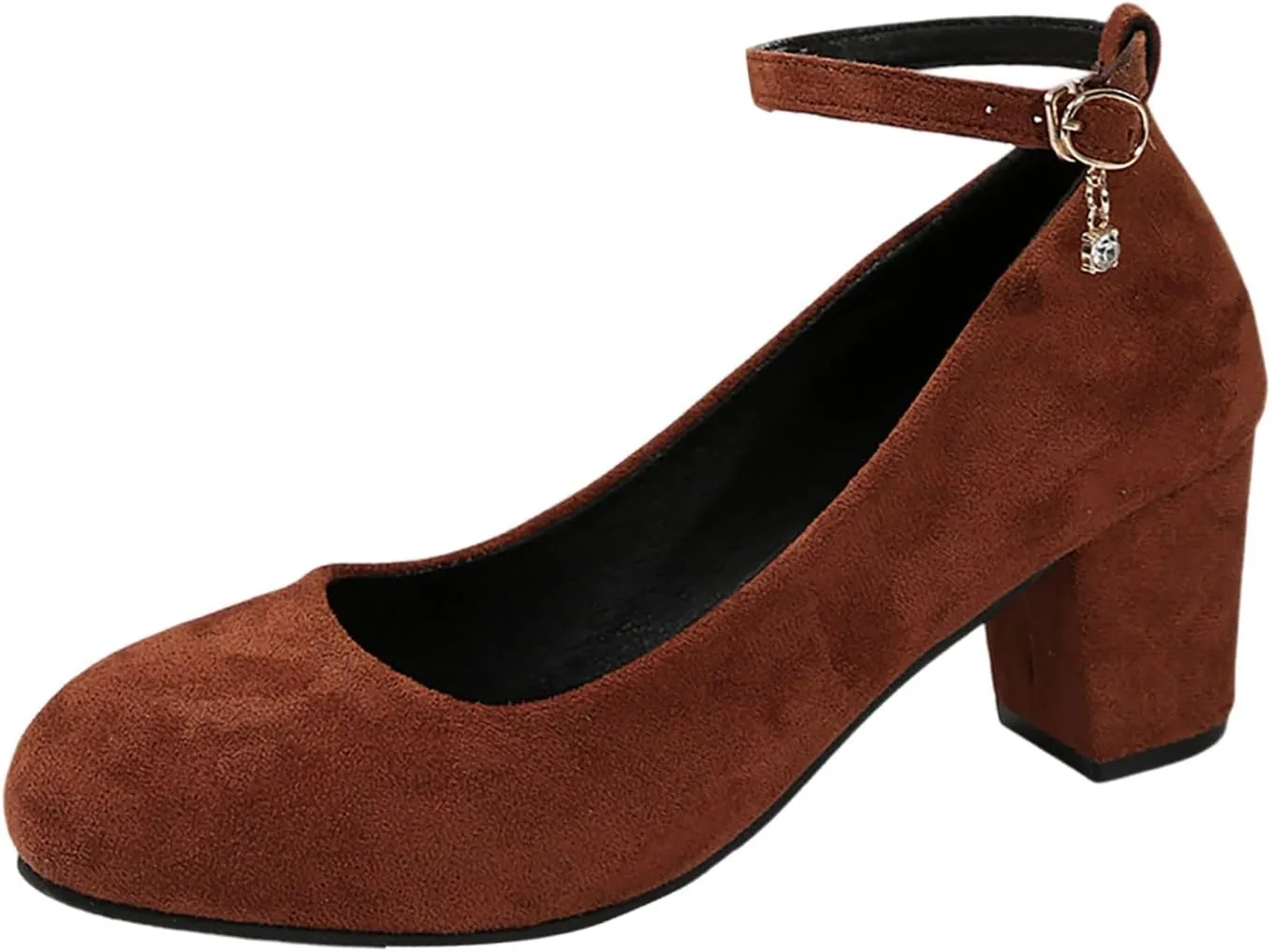 Women's Casual Shoes with Chunky Heel Perfect for Daily Slip On for Comfortable Fit Shoes Elegant Casual Walking