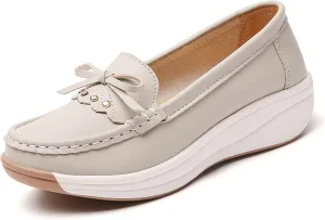 Women's Casual Slip On Loafers Comfortable Lightweight Soft Sole Flat Shoes for Daily Wear Work and Leisure
