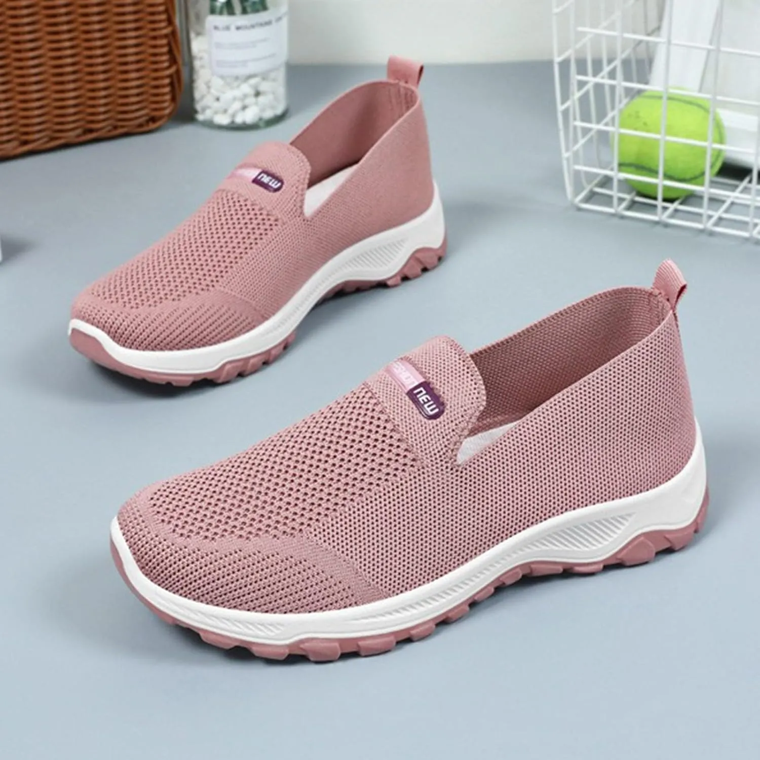 Women's Platform Sneakers Fashion Casual Slip On Walking Shoe Non Slip Lightweight Casual Running Shoes