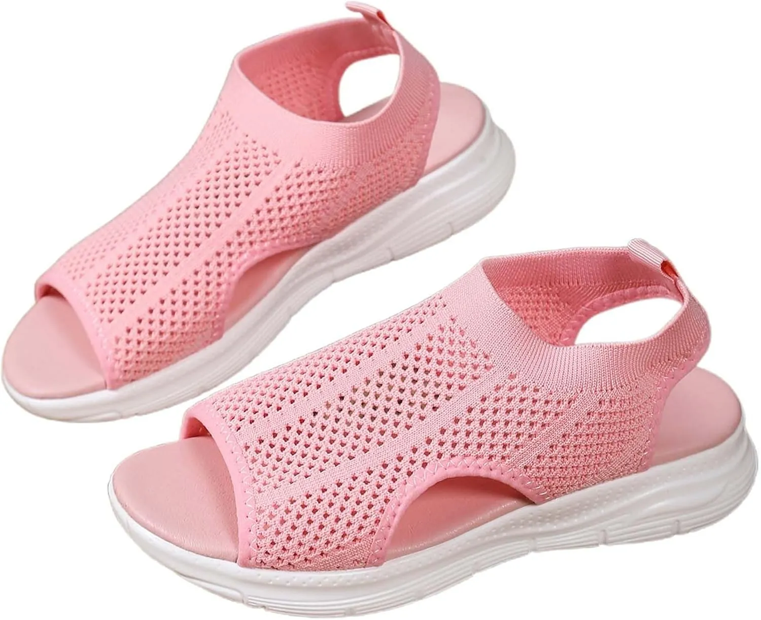 Women's Summer Casual Sandals Soft Flat Thick Bottom Comfortable Slip Outdoor Walking Fashionable Lightweight