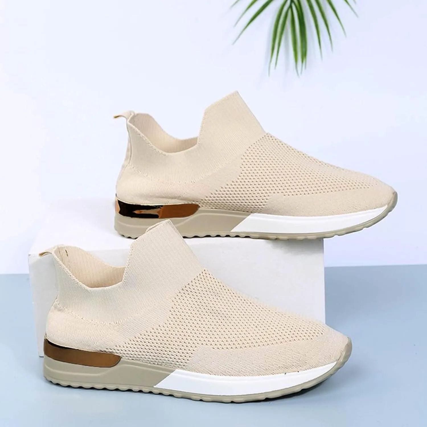 Womens Walking Shoes Lightweihgt Breathable Slip on Athletic Sneakers Casual Comfortable Tennis Running Shoes