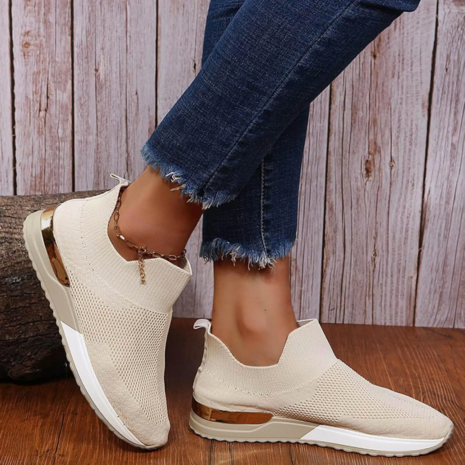 Womens Walking Shoes Lightweihgt Breathable Slip on Athletic Sneakers Casual Comfortable Tennis Running Shoes