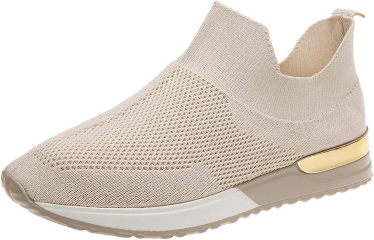 Womens Walking Shoes Lightweihgt Breathable Slip on Athletic Sneakers Casual Comfortable Tennis Running Shoes