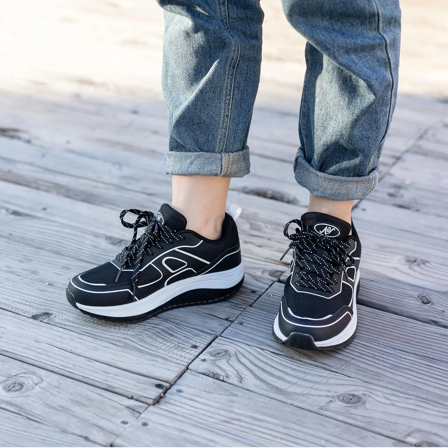 Women's Walking Shoes with Arch Support Orthotic Plantar Fasciitis Sneakers Tennis Running Shoes