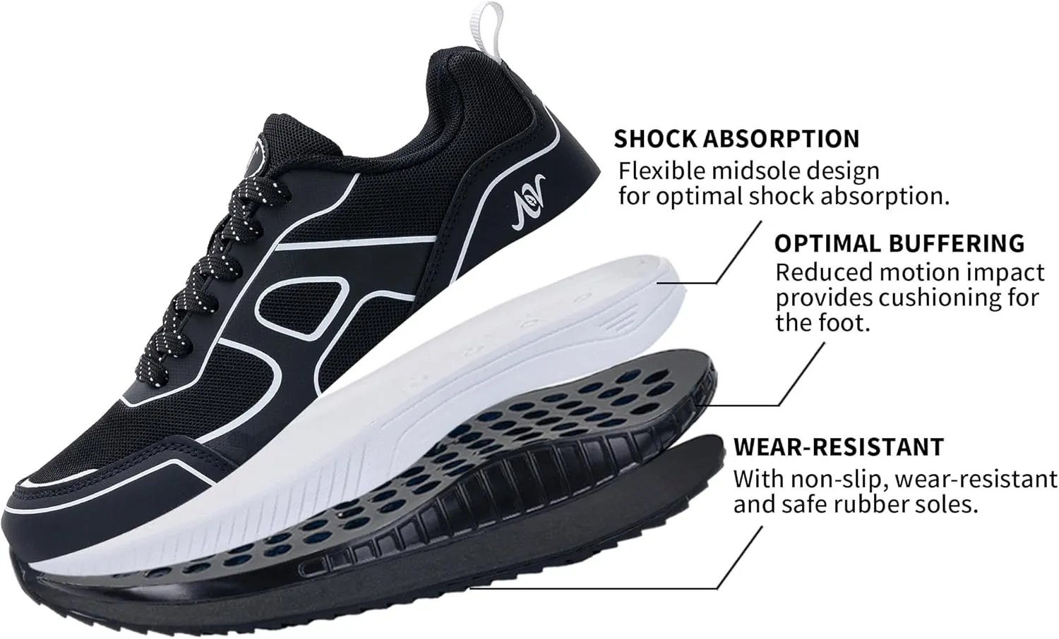 Women's Walking Shoes with Arch Support Orthotic Plantar Fasciitis Sneakers Tennis Running Shoes