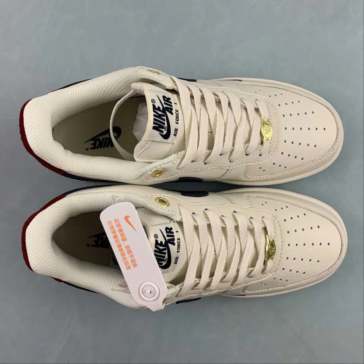 Flexible Air Force 1 07 Low 40 Off White Navy Blue Dark Red BS9055-740