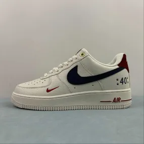 Ease Style Air Force 1 07 Low 40 Off White Navy Blue Dark Red BS9055-740