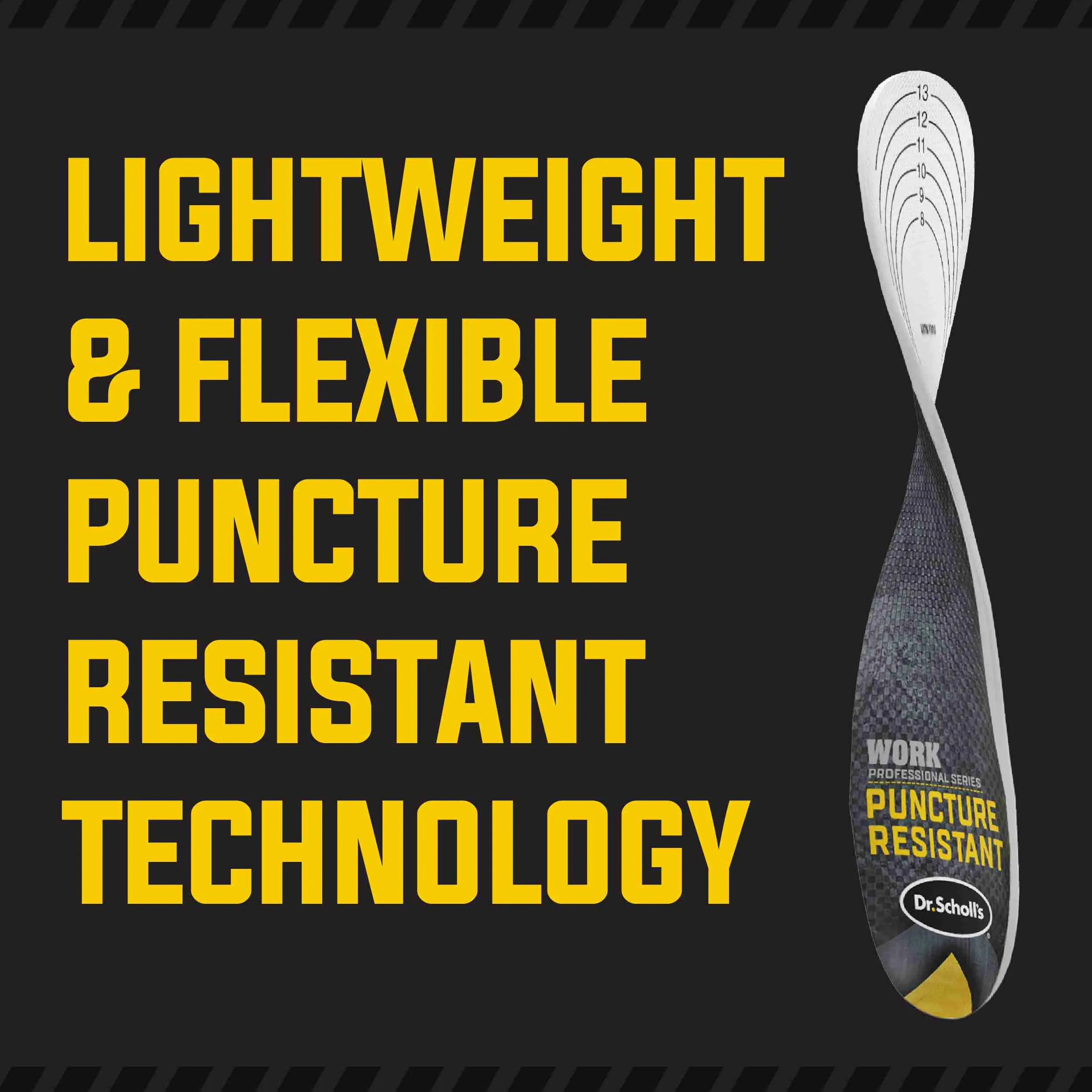 Work Puncture Resistant Insoles (2 Pack)