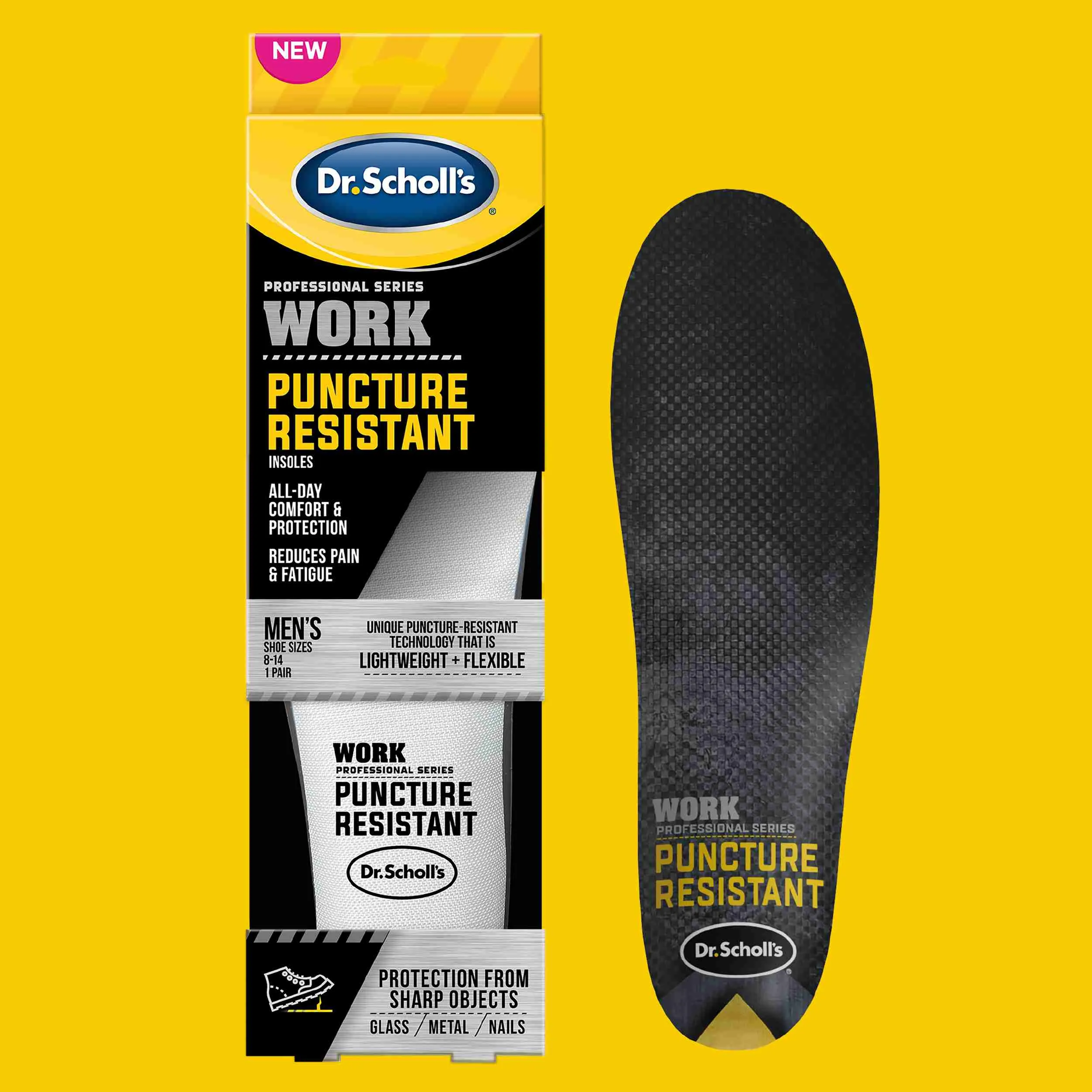 Work Puncture Resistant Insoles (2 Pack)