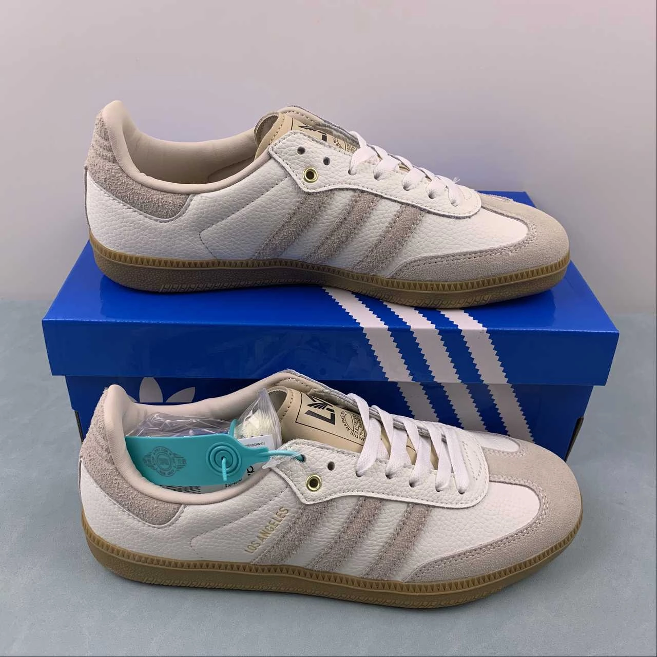 Step Control Practical Fit Adidas Samba LAFC Los Angeles Football Club Off White Linen Gum GV8358