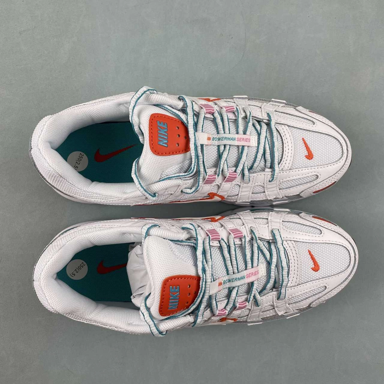 Nike P-6000 White Oracle Aqua Magic Flamingo BV1021 105 Elastic laces