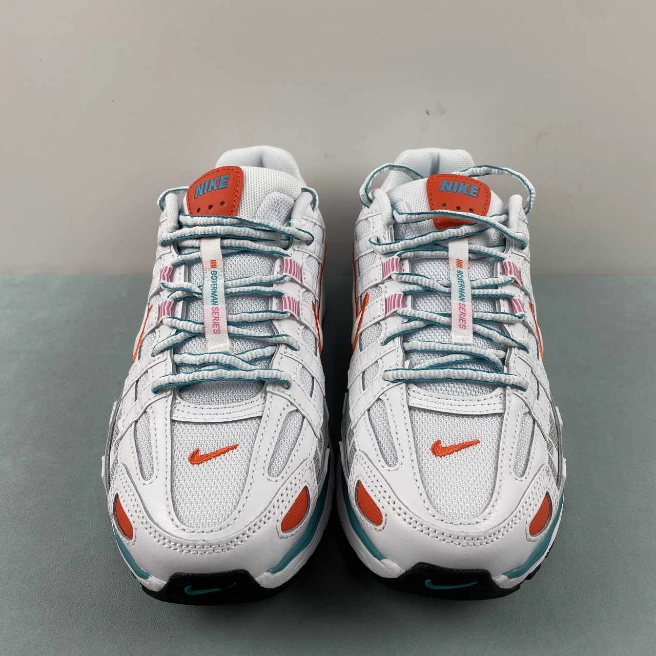 Nike P-6000 White Oracle Aqua Magic Flamingo BV1021 105 Pressure Ease