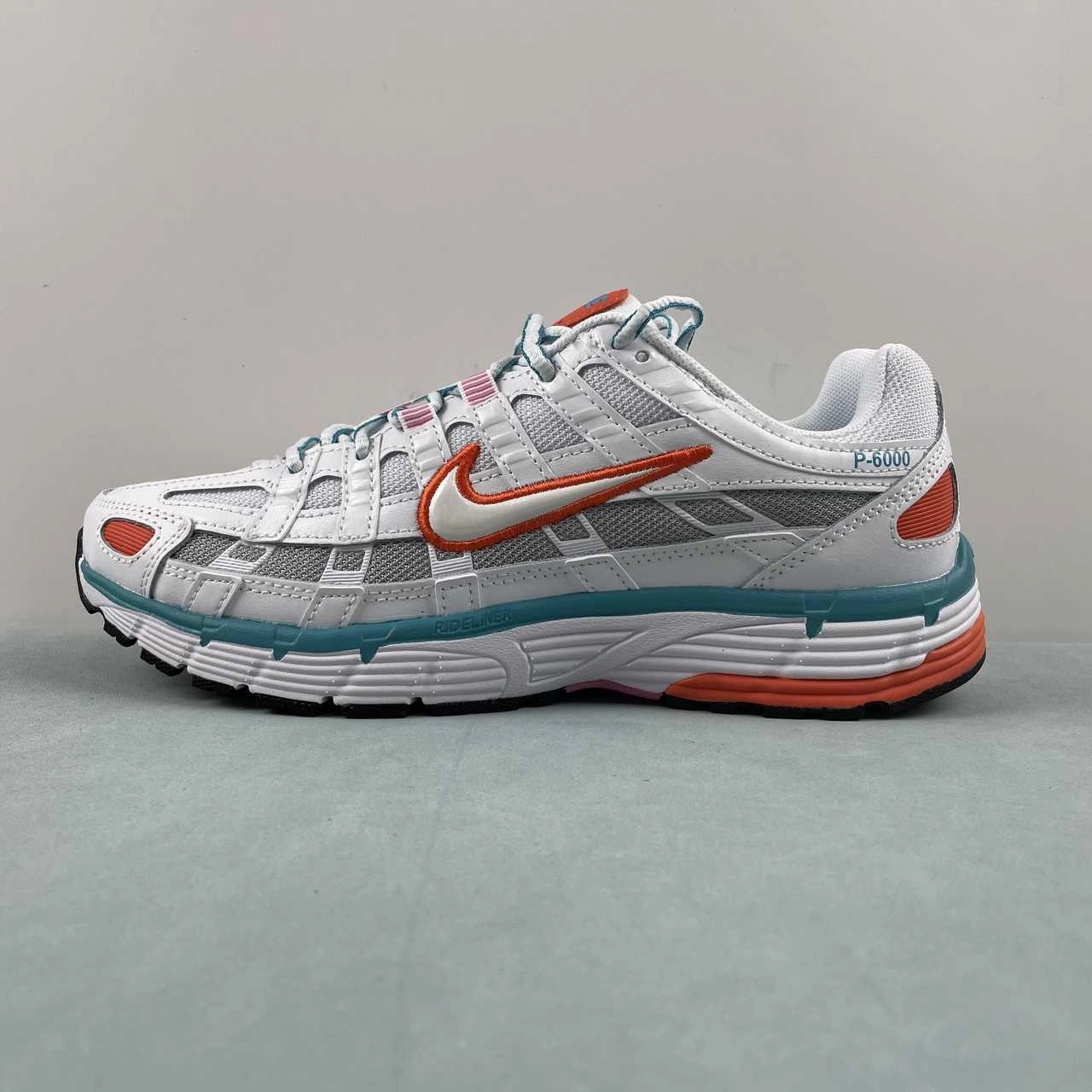 Walk Mode Nike P-6000 White Oracle Aqua Magic Flamingo BV1021 105