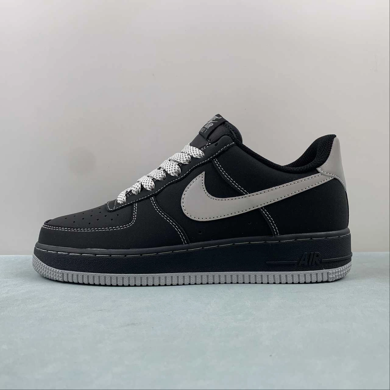 Air Force 1 07 Low Black Silver DH5696-228 Urban Classic Quiet Footprint