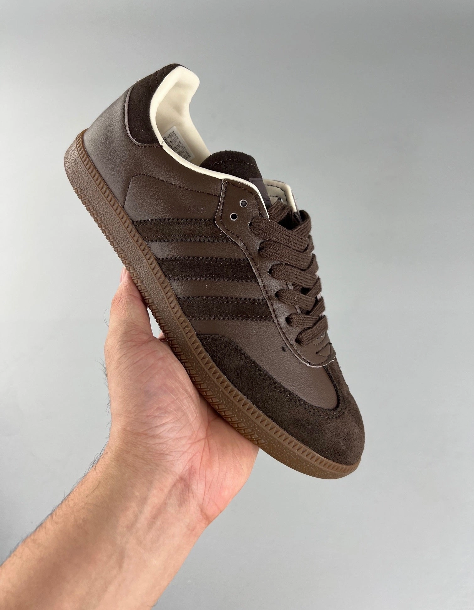Compact Style Adidas Samba Brown Brown Off White FZ5602