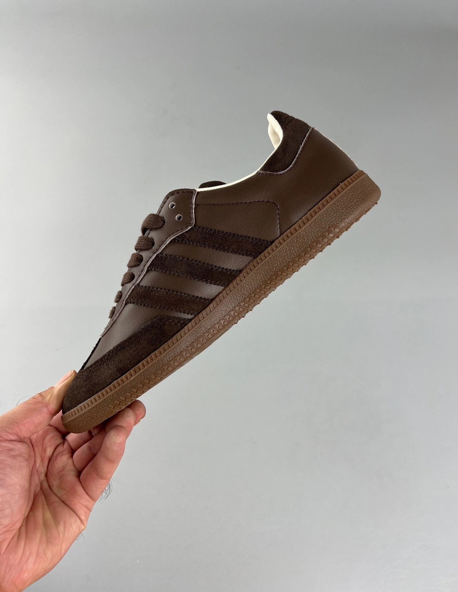 Adidas Samba Brown Brown Off White FZ5602 Suede Finish