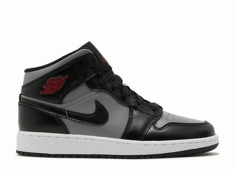 Air Jordan 1 Mid Shadow Red (GS) Heel Safe Airport Travel