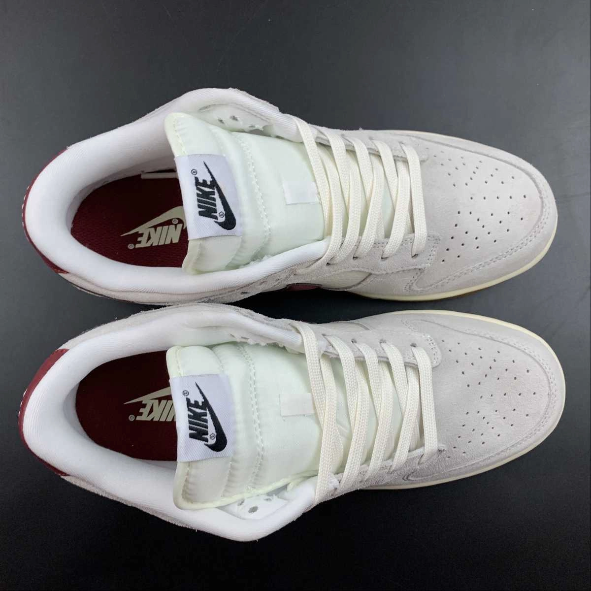 SB Dunk Low Beige Wine Red HC0808-100 Odor Control Lining