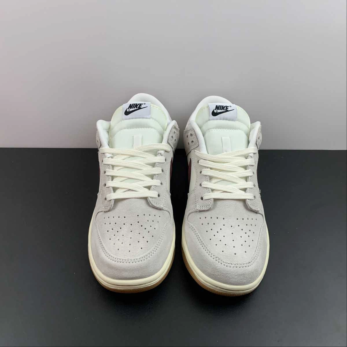SB Dunk Low Beige Wine Red HC0808-100 rubber