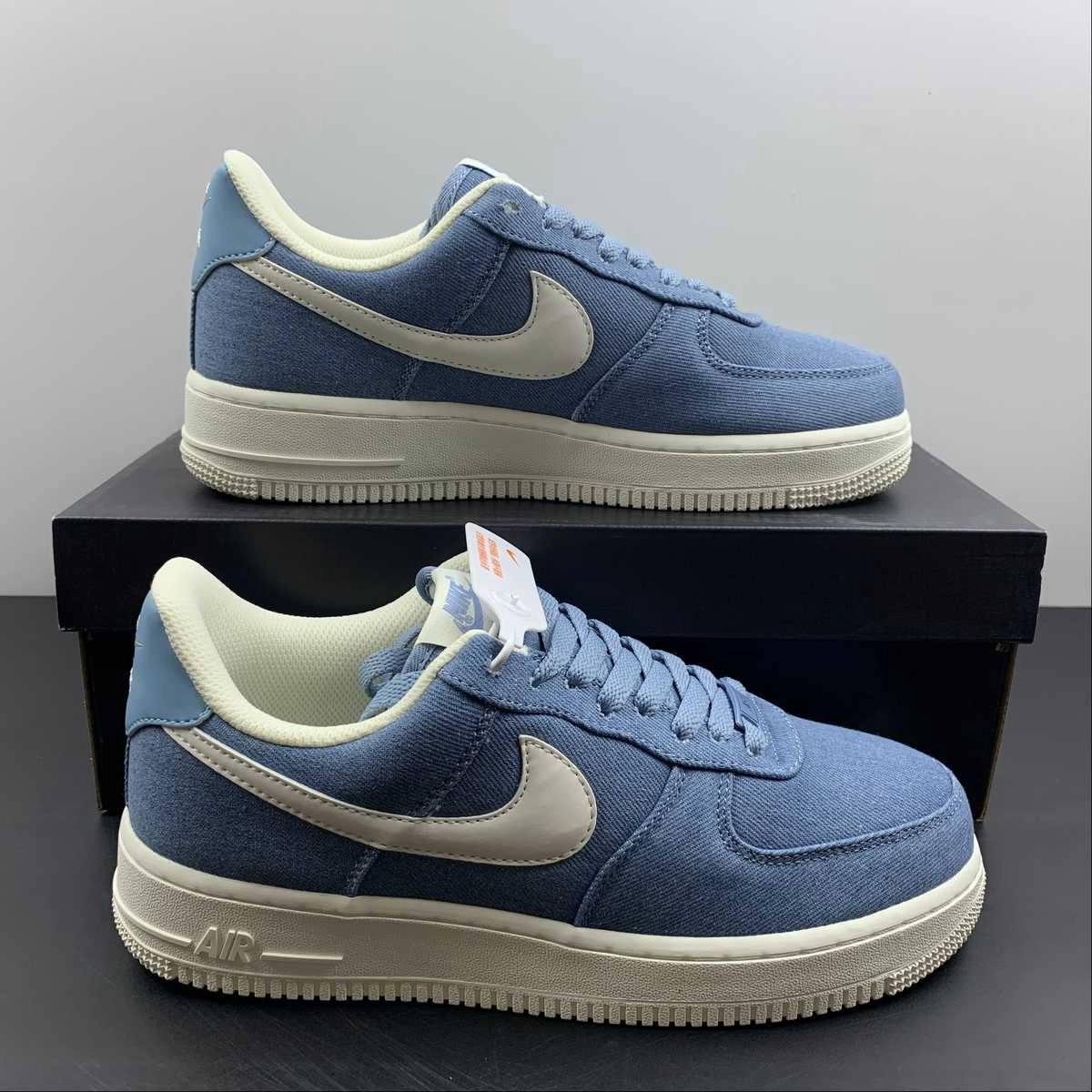 Air Force 1 Low Denim Blue Beige White DG2296-004 Training Light