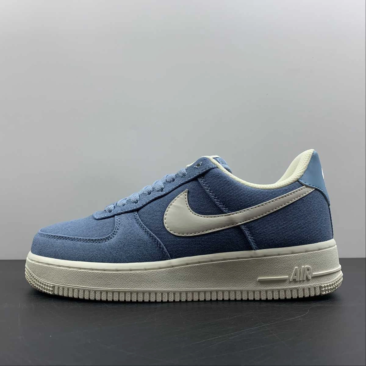 Speed Jog Marathon Pace Air Force 1 Low Denim Blue Beige White DG2296-004