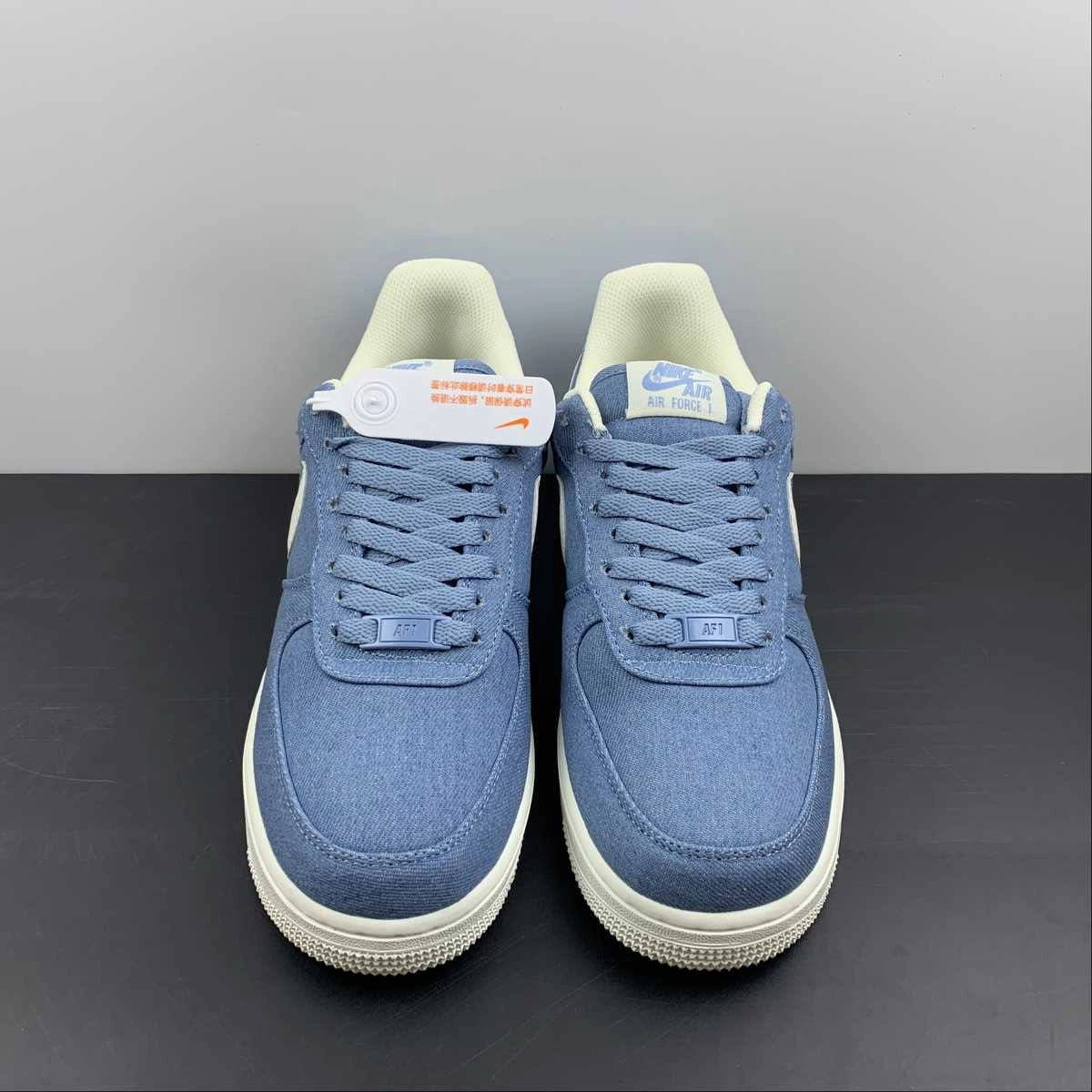 Urban Walking Effortless Step Air Force 1 Low Denim Blue Beige White DG2296-004