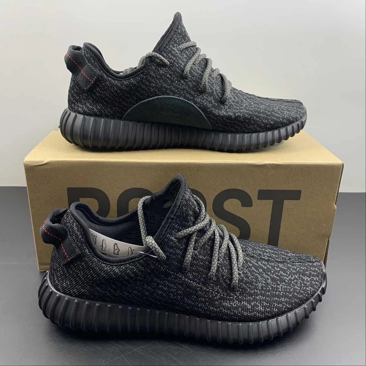 Adidas Yeezy Boost 350 ??Pirate Black?? BB5350 orthotic - friendly - design - compatibility shoes trail - tough