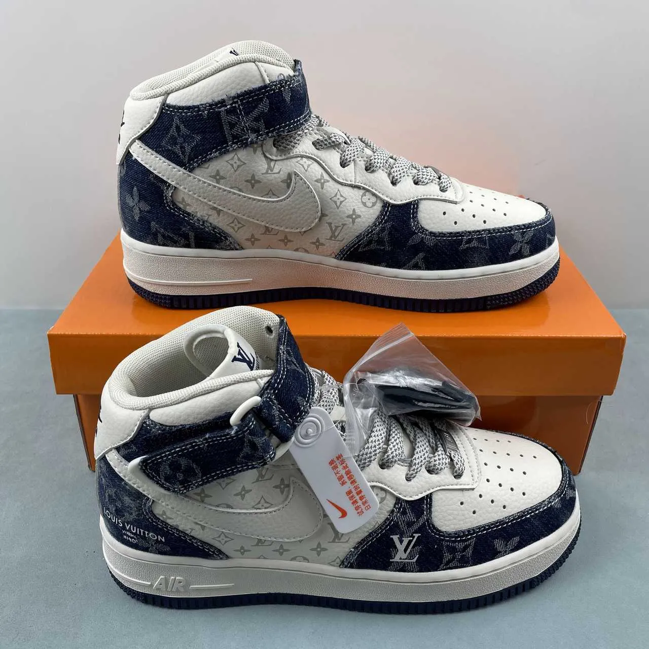 Basic Style Air Force 1 07 Mid LV Gray Yellow White DV9988 600