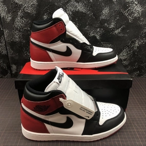 Air Jordan 1 Retro High OG White Black Varisity Red 555088-125 Durable Outsoles