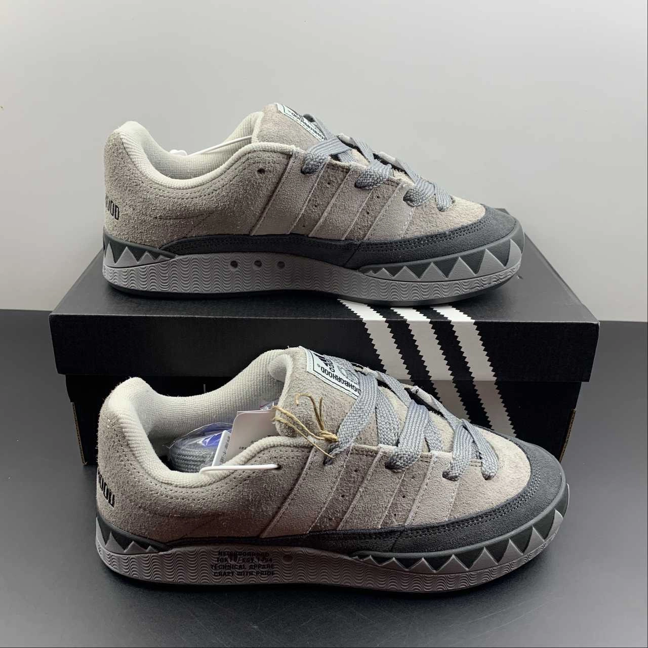 plyometric training running shoes WideToeBox Adidas Adimatic Neighborhood Grey HP6771