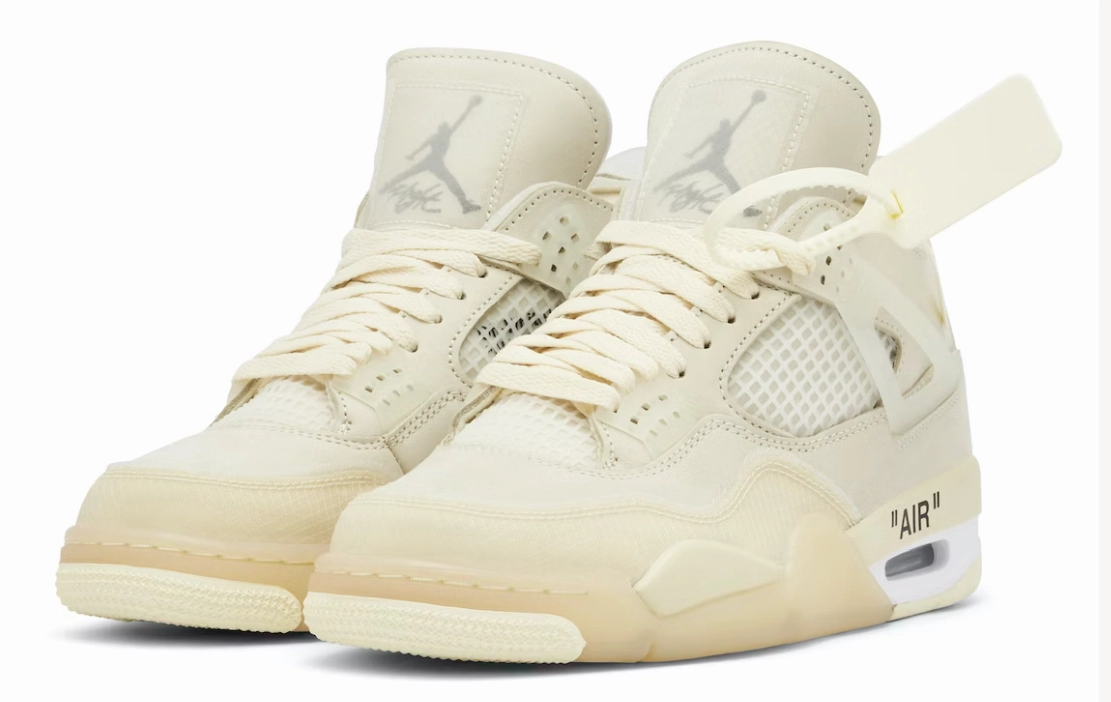 Comfort sole JORDAN 4 X OFF WHITE SAIL