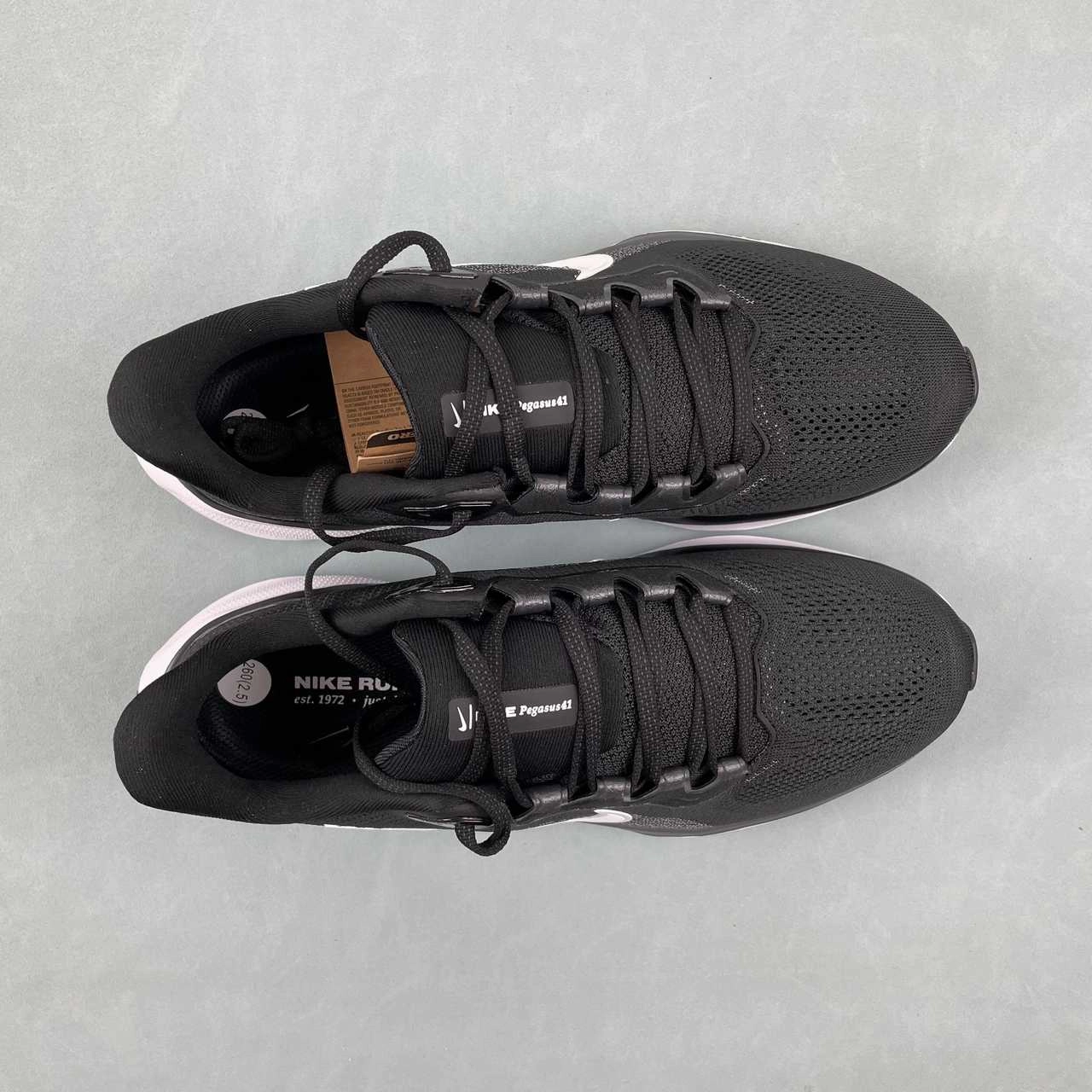 Air Zoom Pegasus 41 Black White FD2722-002 Sole Guard Workout Flex