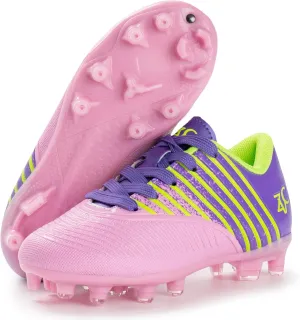 ZVC Kids Soccer Cleats Boys Girls Soccer Shoes Outdoor Firm Ground Youth Football Cleats (Little Kid/Big Kid)