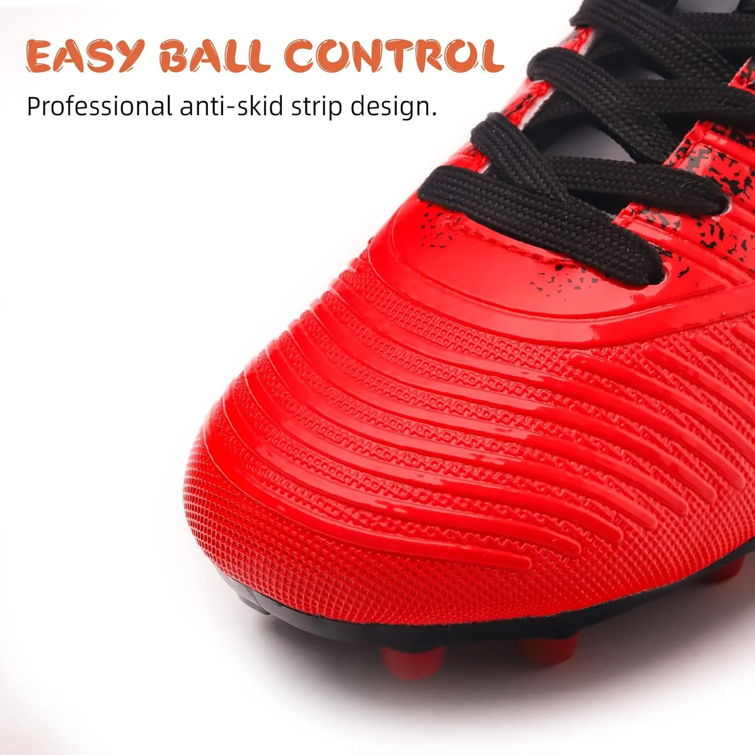 ZVC Kids Soccer Cleats Boys Girls Soccer Shoes Outdoor Firm Ground Youth Football Cleats (Little Kid/Big Kid)