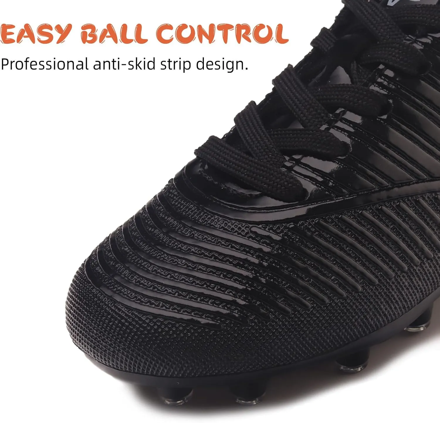 ZVC Kids Soccer Cleats Boys Girls Soccer Shoes Outdoor Firm Ground Youth Football Cleats (Little Kid/Big Kid)